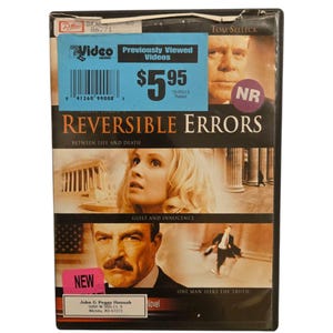 Reversible Errors DVD Movie Drama Tom Selleck William H Macy Ex Rental