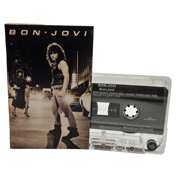 Bon Jovi Cassette Tape Debut Album USED Runaway 1980s Music