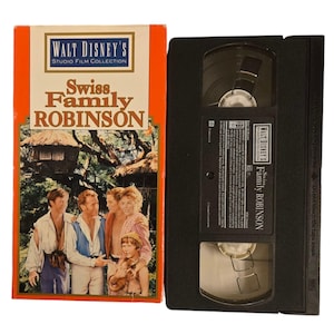 Swiss Family Robinson VHS Walt Disney Movie Tape John Mills James MacArthur