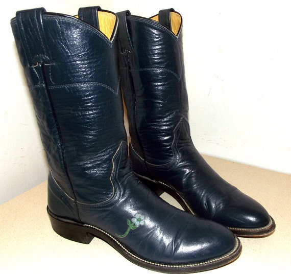 botas vaqueras con flores