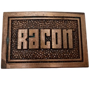 Racon Belt Buckle Vintage Name Country Western Wear Rockabilly