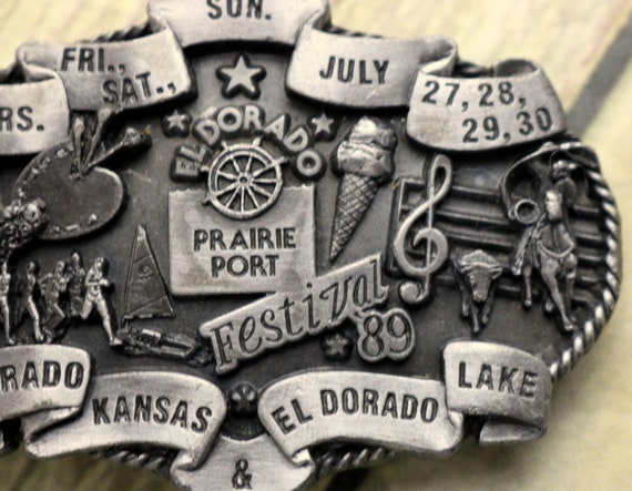 El Dorado Kansas Belt Buckle Prairie Port Lake Fe… - image 6