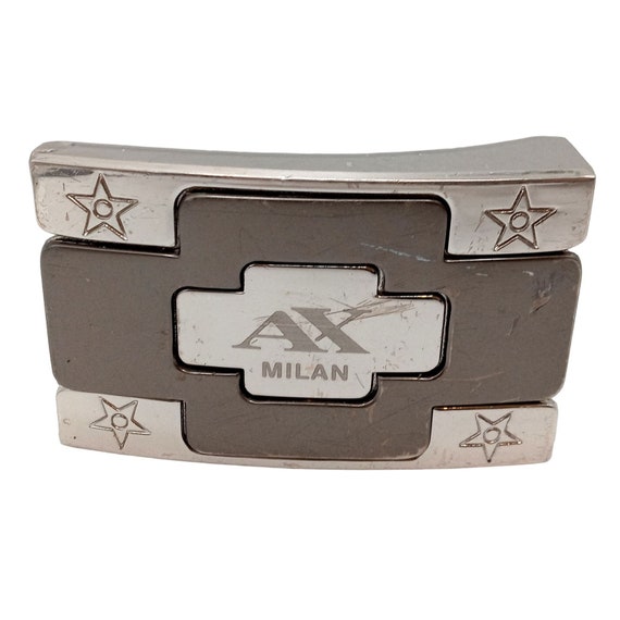 Ax Milan Belt Buckle Stars Vintage Western Wear C… - image 1