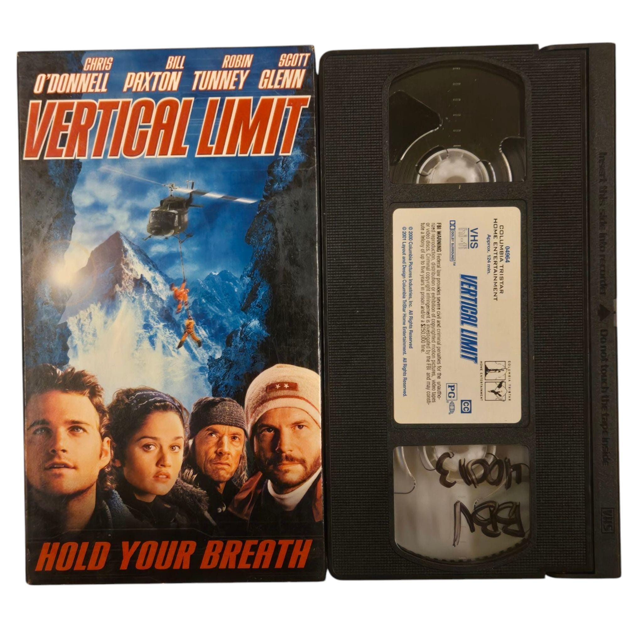 Vertical Limit VHS Movie Adventure Thriller Chris Odonnell Robin