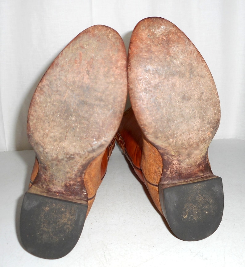 Exotic Loveless Tan Cowboy Boots Mens Size 8.5 / Womens 10 | Etsy