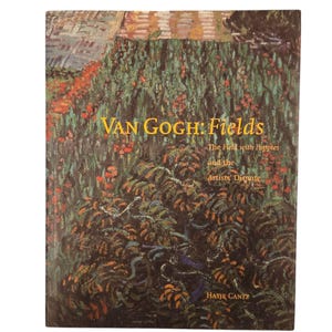 Van Gogh Fields Buch Feld mit Mohnblumen und den Künstlern Disputes, Kunst Sammlerstück