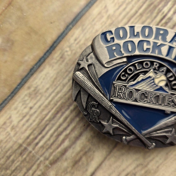 Colorado Rockies Belt Buckle Vintage MLB Baseball… - image 5