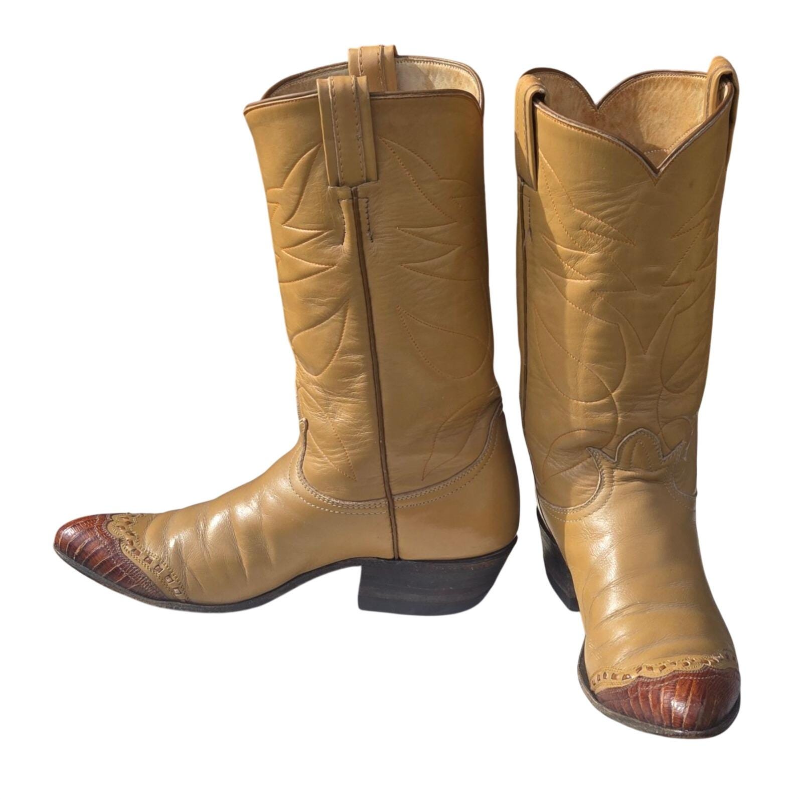 Vintage Tony Lama Boots Exotic - Etsy