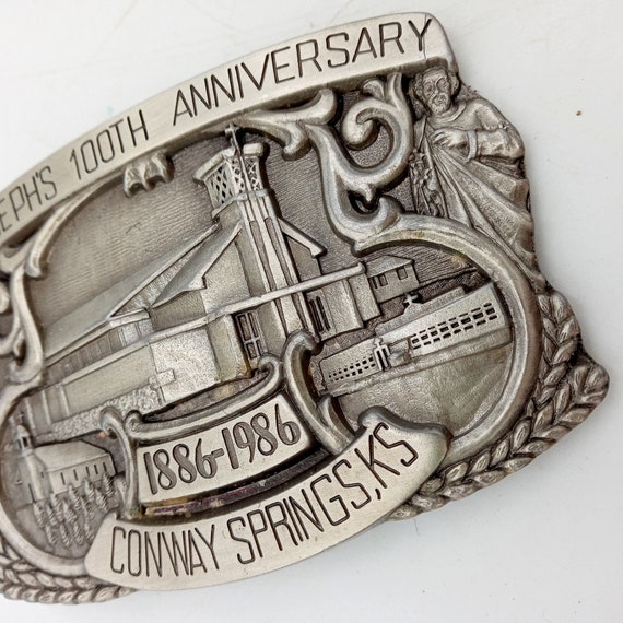 St Josephs Catholic Church Belt Buckle 100th Anni… - image 4