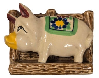 Vintage Pig Planter Ceramic Made in Japan Farmcore Farmhouse Succulent