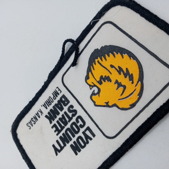 Lyon County State Bank Hat Patch Jacket Vintage E… - image 9