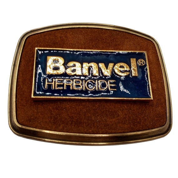 Banvel Herbicide Belt Buckle Vintage Agriculture … - image 1