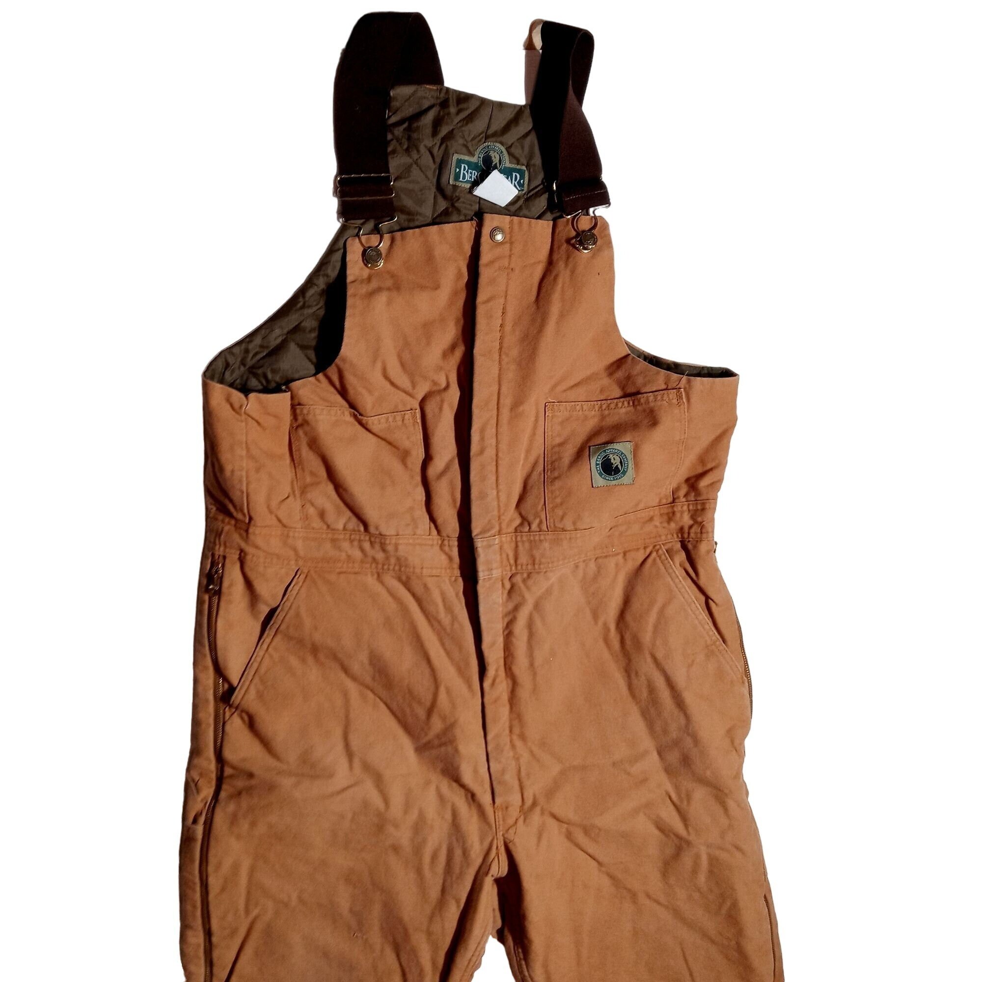 Berne Insulated Overalls XL Regular Bercowear Vintage Work Bibs