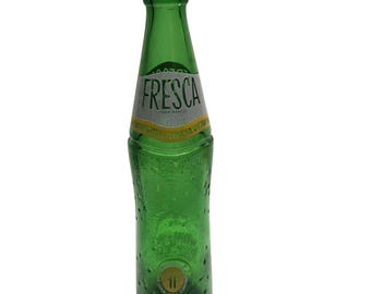 Botella de refresco Fresca de vidrio verde de 10 oz, Coca Cola, artículo de colección vintage