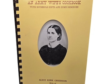 Un libro de cocina de Armys Wifes Libro de recetas vintage Consejos para el hogar Remedios caseros