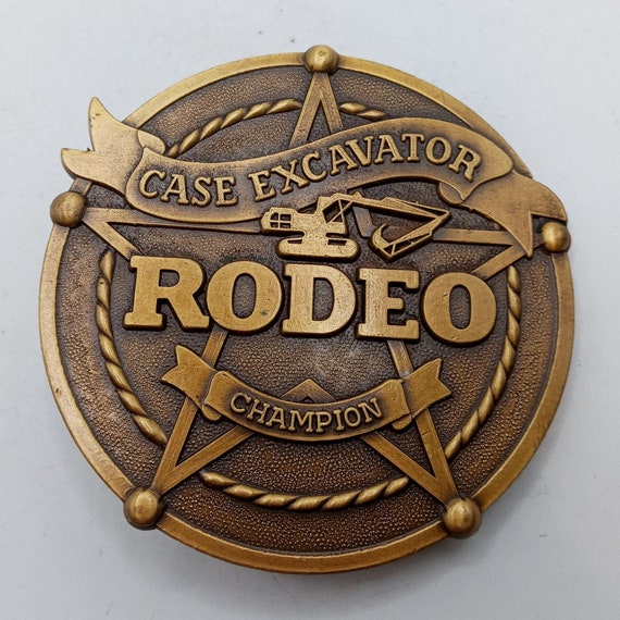 Rodeo Champion Belt Buckle Case Excavator Star Vi… - image 8