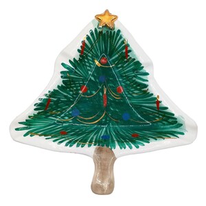 Vintage Keramik Weihnachtsbaum Aschenbecher handbemalt In Italien für FB nummeriert Sammlerstück