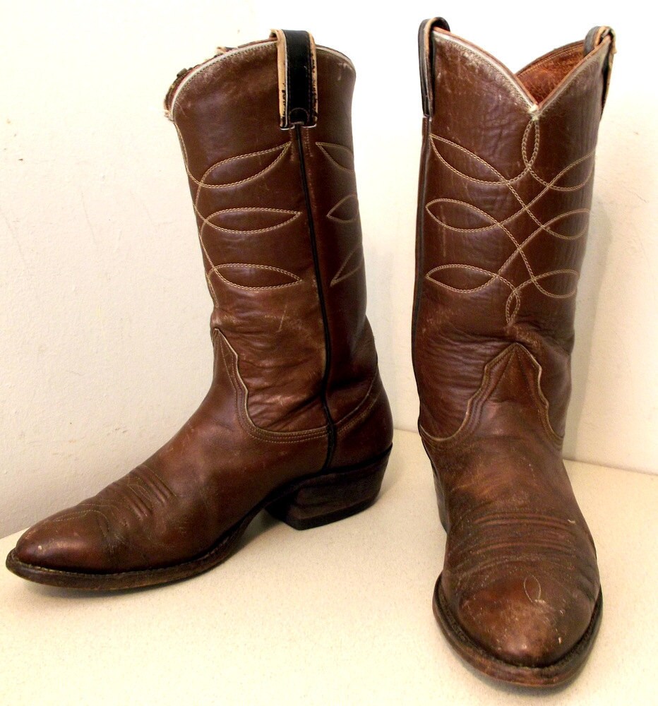 Distressed Nocona cowboy boots size 9 D or cowgirl size 10.5 | Etsy