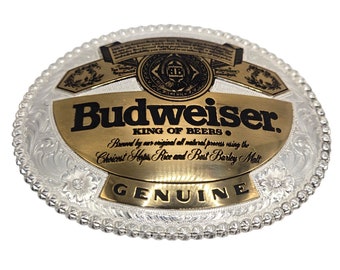 Boucle de ceinture Budweiser Gist, bronze massif Bud Light Anheuser Busch Country Western Wear