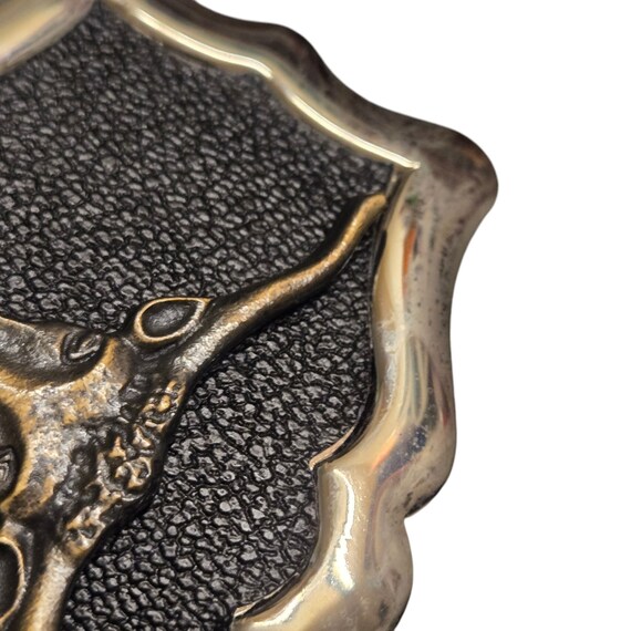 Western Longhorn Belt Buckle Cowboy Cow Bull West… - image 3