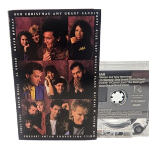 Our Christmas Cassette Tape Amy Grant Sandi Patti Russ Taff Roberta Flack 1990 Word Records