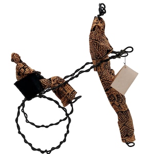 Twisted Art Rickshaw Sculpture Wire Statue South Africa Handmade Clothing OOAK