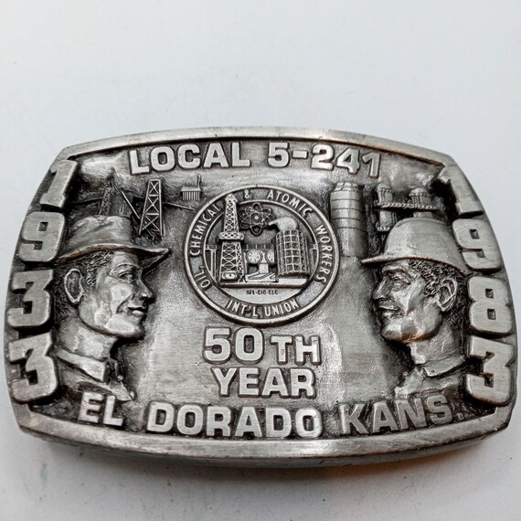 El Dorado KS Belt Buckle Union Oil Chemical Atomi… - image 4