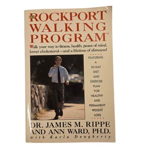 The Rockport Walking Program Paperback Fitness Book Health Exercise 1980s