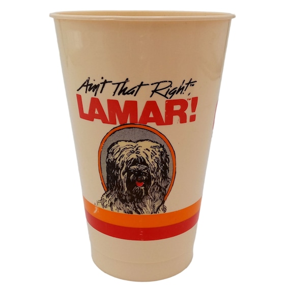 Vintage Lamar Quiktrip Cup Aint That Right 1980s Briard Dog Etsy