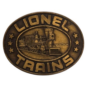 Lionel Trains Belt Buckle Toy Railroad Model Locomotive Engine Vintage