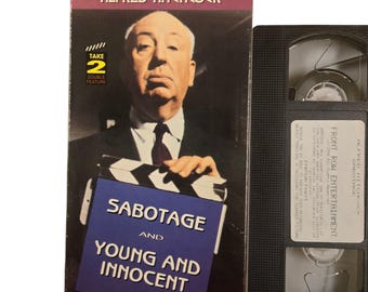 Alfred Hitchcock Take 2 Double Feature VHS Sabotage and Young And Innocent