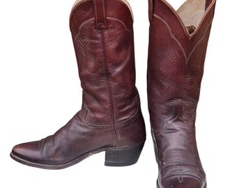 Bottes de cow boy western tony lama vintage taille 10