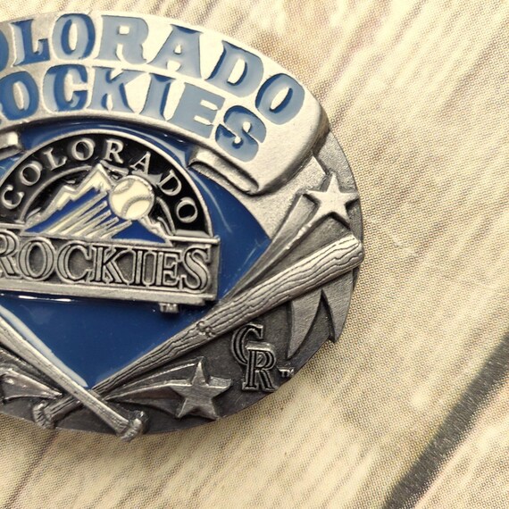 Colorado Rockies Belt Buckle Vintage MLB Baseball… - image 3