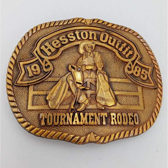 PRCA Rodeo Belt Buckle Hesston Outfit Tournament … - image 8