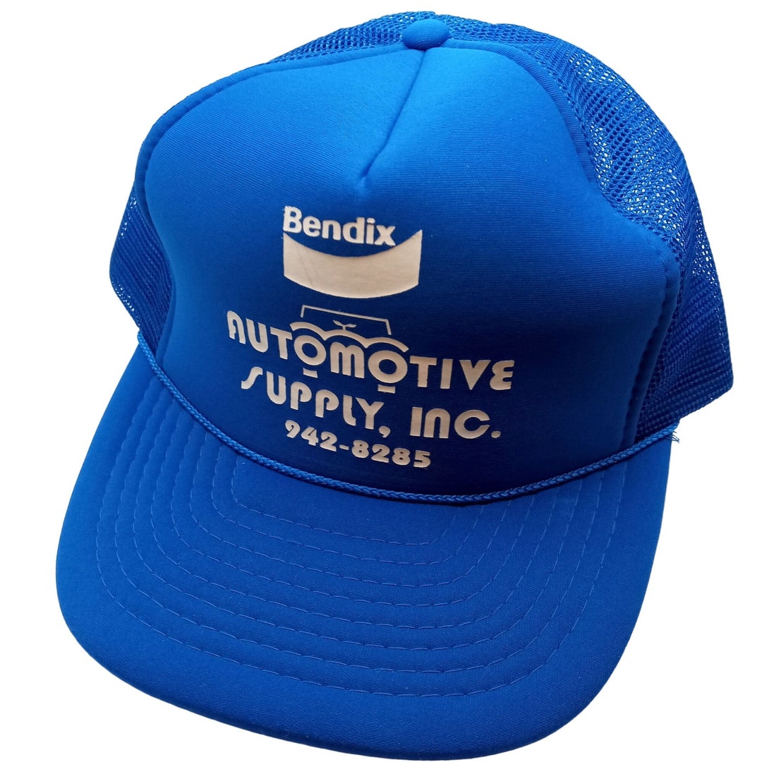 Bendix Automotive Supply Mesh Snapback Hat Cap Blue Adjustable Auto ...