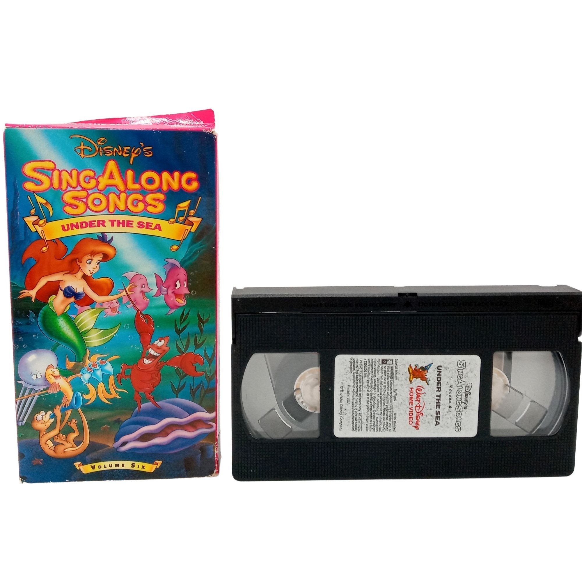 Disneys Sing Along Songs Under The Sea VHS Little Mermaid Etsy España