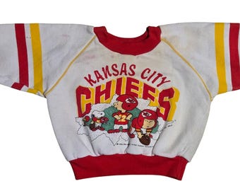 Vintage 1993 Kansas City Chiefs NFL-babypeutersweater Snoopy Charlie Brown