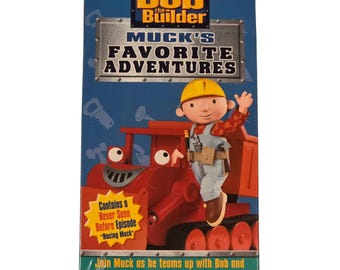 Vintage 2003 BOB THE BUILDER Scoop's Favorite Adventures Vhs Video Vintage 2003 BOB THE BUILDER Scoop's Favorite Adventures Vhs Video