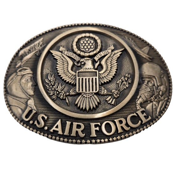 US Air Force Belt Buckle Brass USAF Military Aircr
