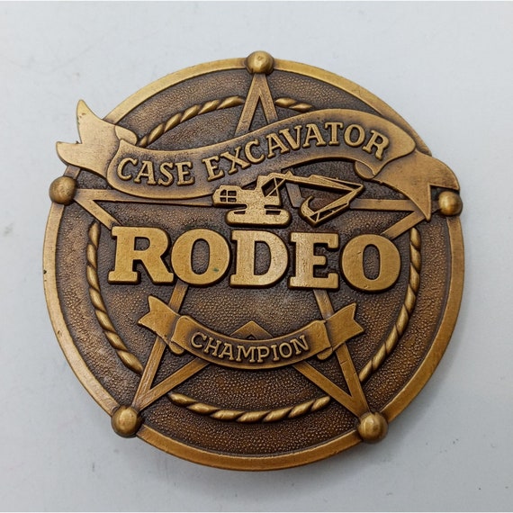 Rodeo Champion Belt Buckle Case Excavator Star Vi… - image 6