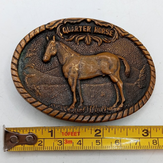 Quarter Horse Belt Buckle Vintage Cowboy Western … - image 2