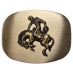 Western Cowboy Belt Buckle Bucking Horse Bronc Ranch Rockabilly