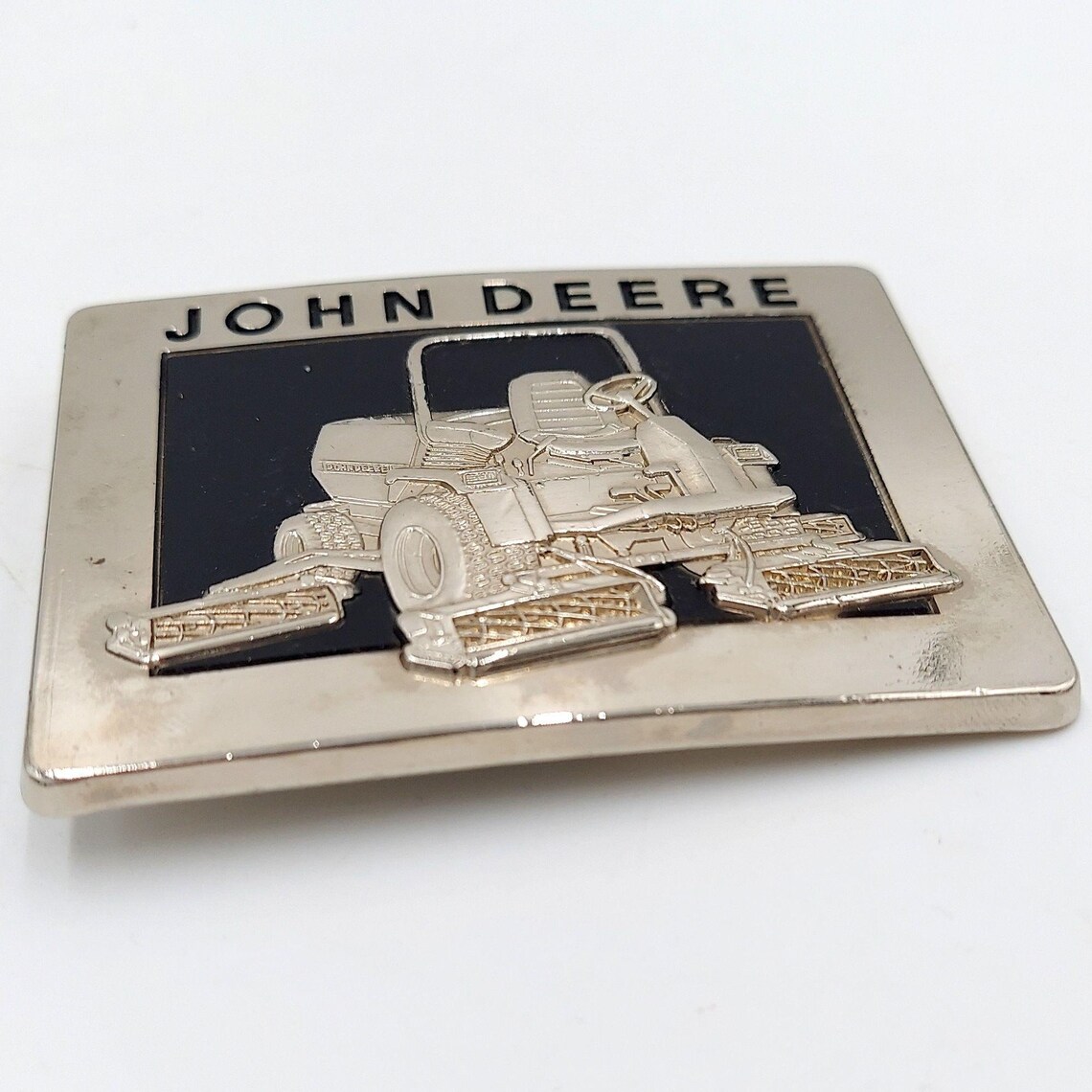 John Deere Belt Buckle Vintage 1988 Reel Mower Golf Course Etsy UK
