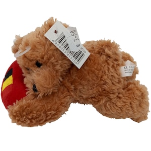 Belgium Teddy Bear Plush Heart Souvenir Vintage Collectible Stuffed Animal