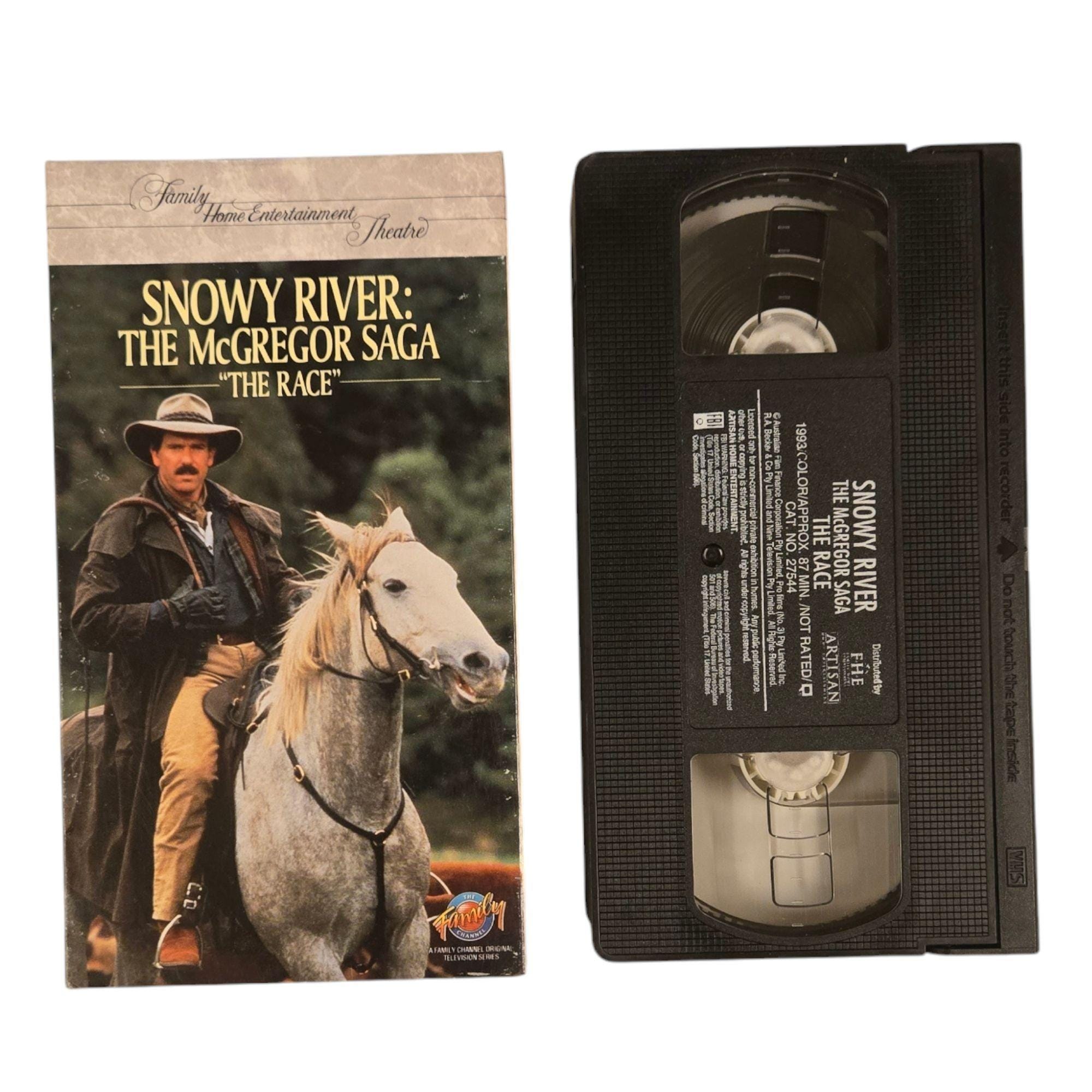 Snowy River the Mcgregor Saga the Race VHS Tape Josh Lucas Andrew