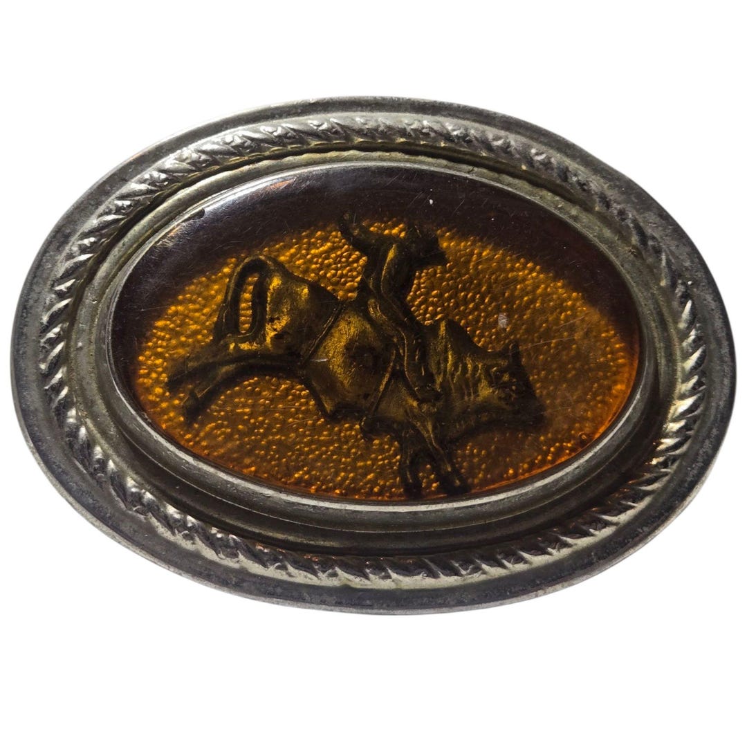 Vintage Bull Rider Belt Buckle Western Cowboy Bullrider Rodeo Rodeocore ...