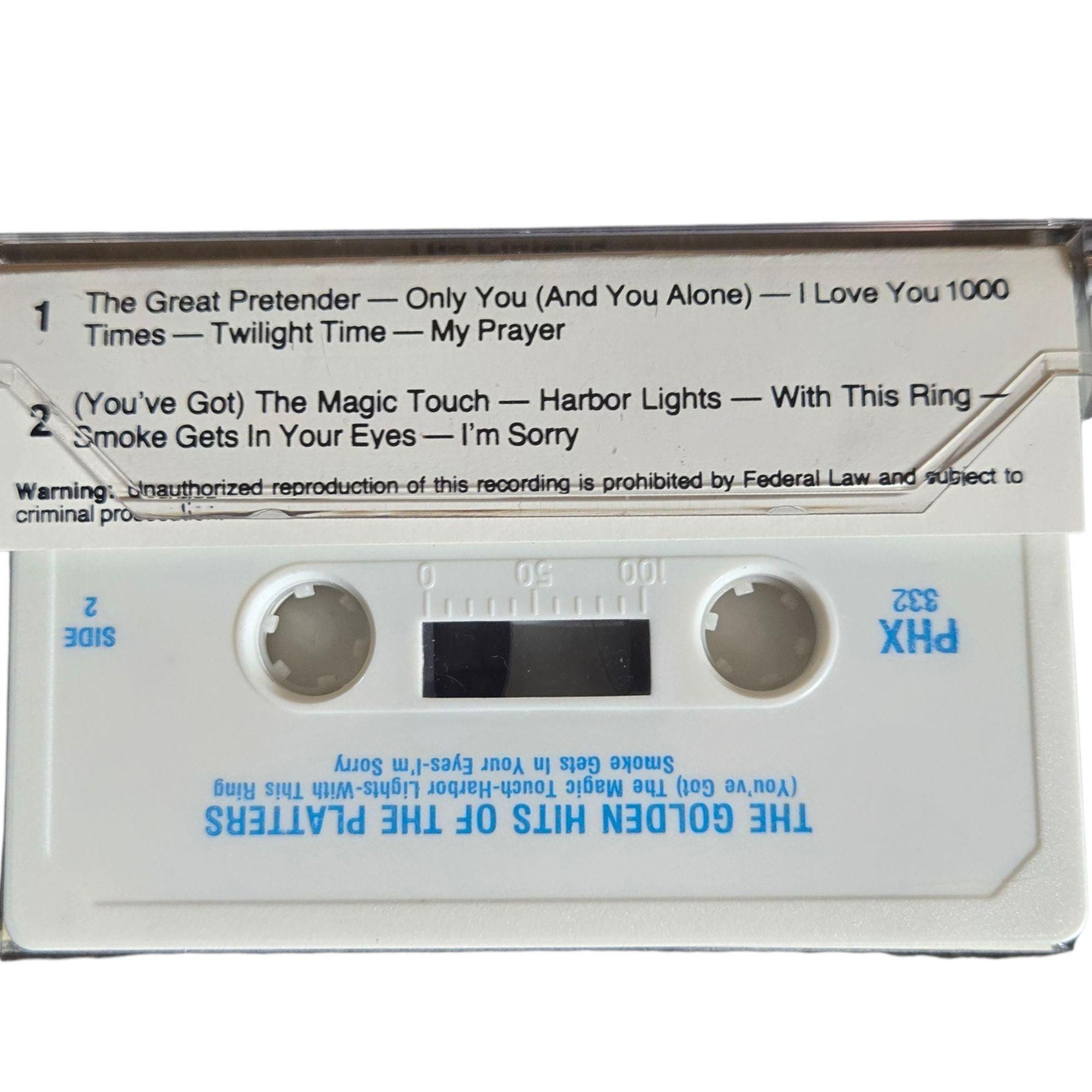 The Golden Hits of the Platters Cassette Tape Great Pretender With