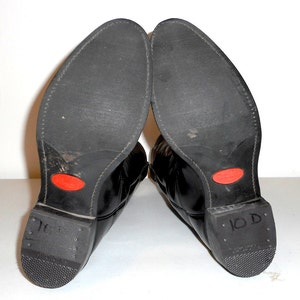 Mens 10 D Cowboy Boots Black Leather Vintage Western - Etsy