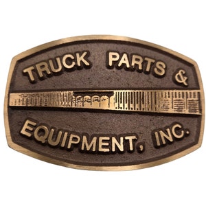 Pièces et équipement vintage pour camions, boucle de ceinture, mécanicien de camionneur Western Wear
