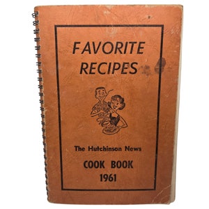 1961 Hutchinson News livre de recettes Kansas, livre de recettes de cuisine vintage